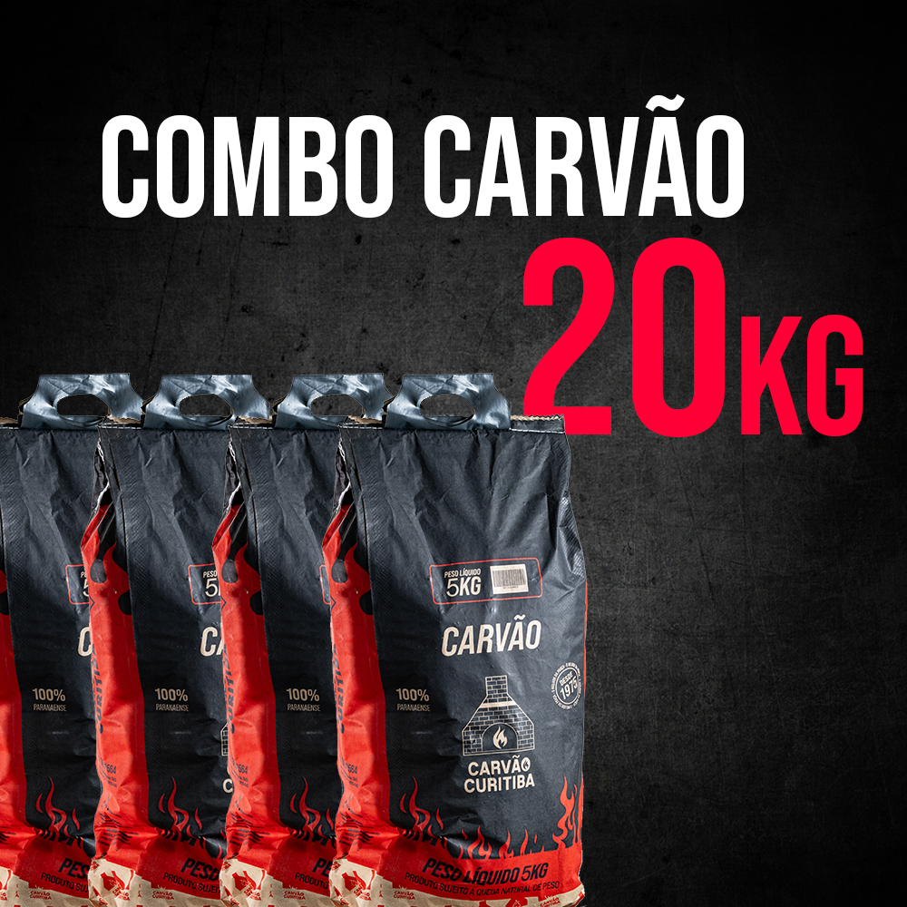 Combo de Carvão: 4x5kg