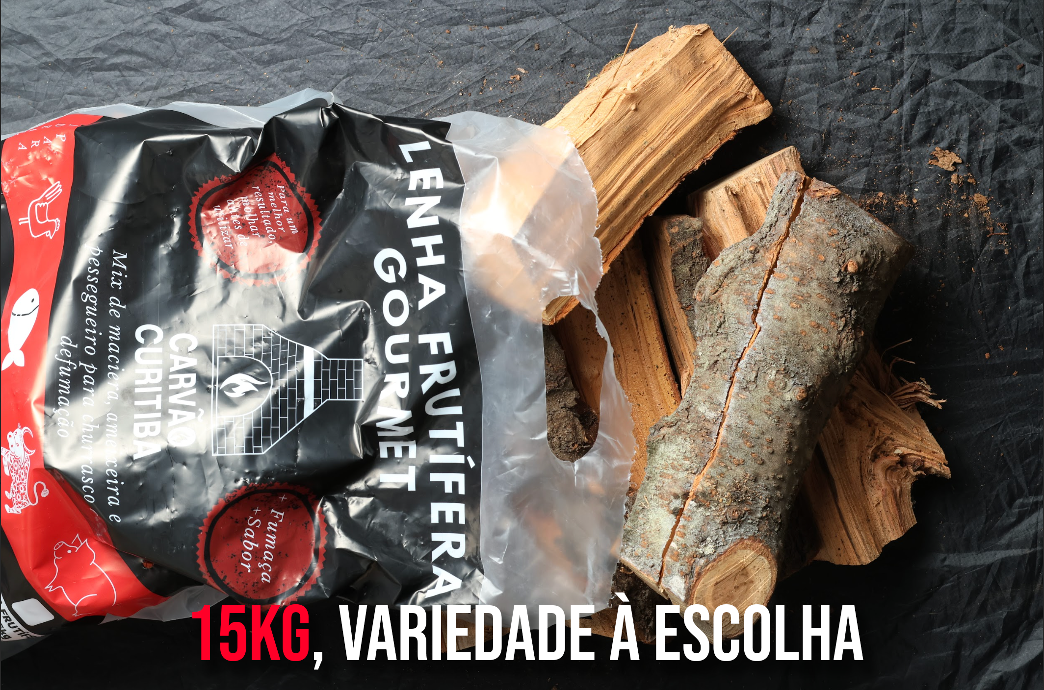 Lenha Frutífera para Defumação (variedade à escolha) - 15KG